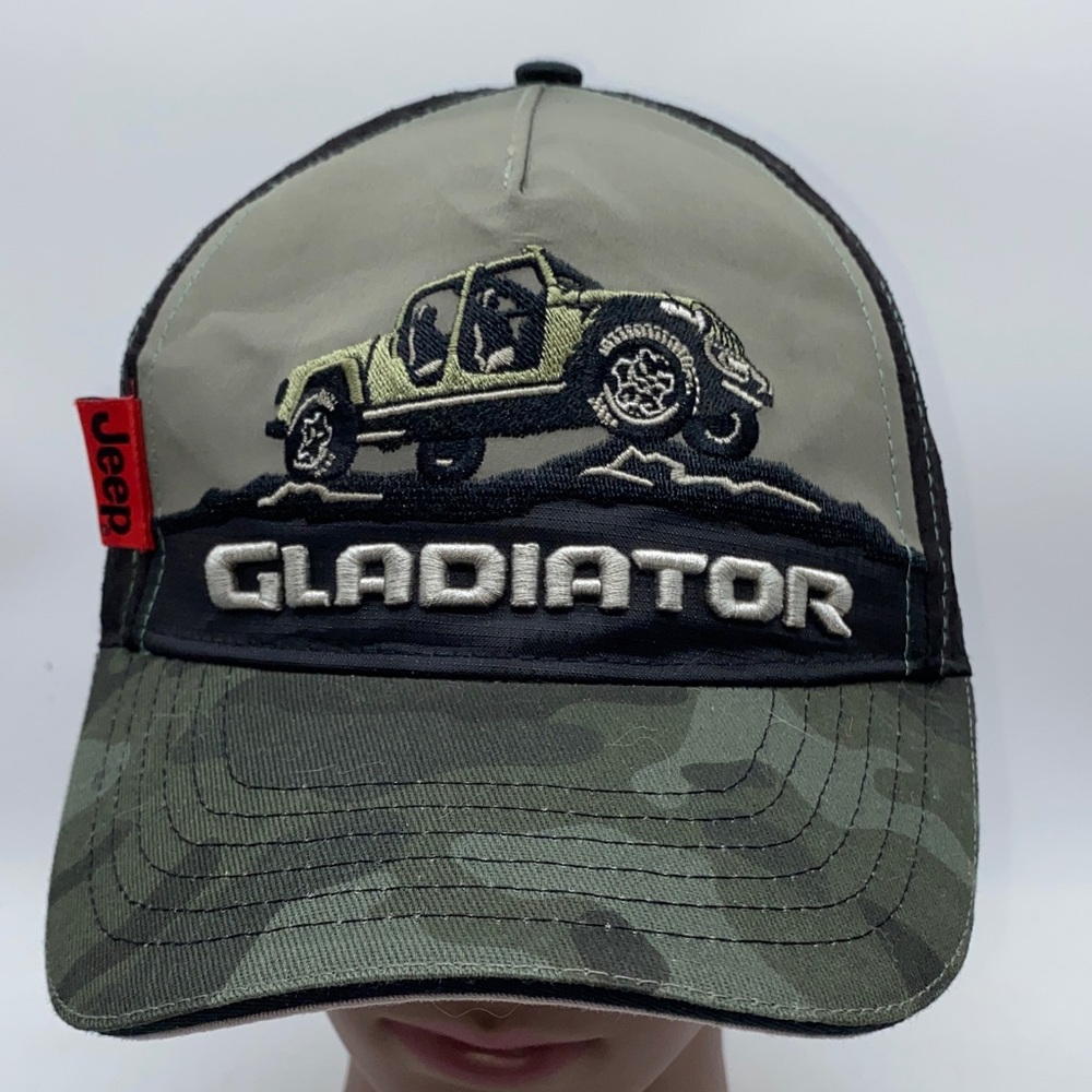 Jeep Gladiator Camouflage Men’s SnapBack Cap Hat Choko Embroidered